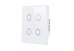 Akubela 4 Gang Touch Switch (EU version) - White